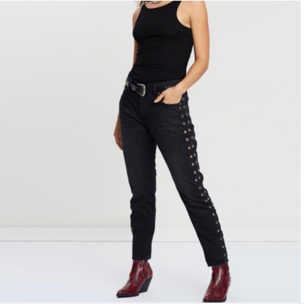 Urban Outfitters Neon Blonde Lover Grommet Eyelet